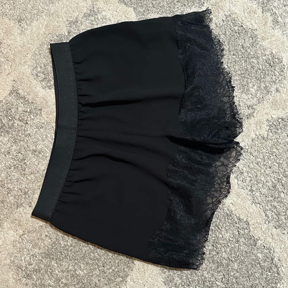 BCBGMaxAzria Black Shorts with Elegant Detailing
